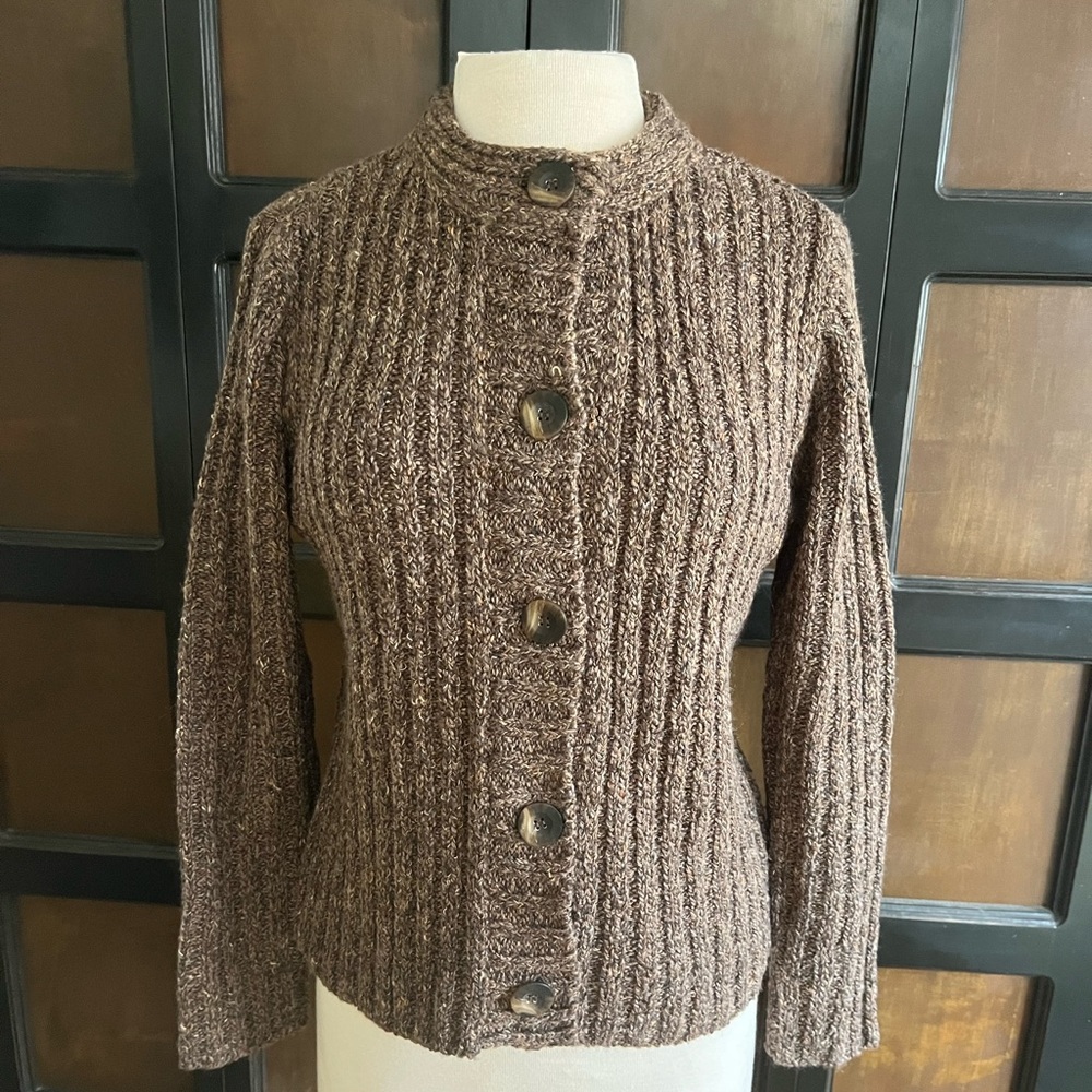 Brand New with Tags Small Brown Buttoned Sweater